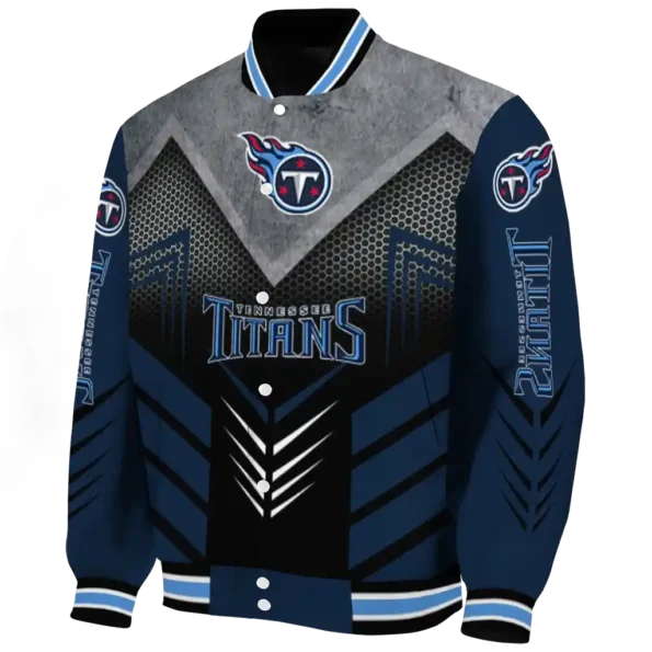 tennessee titans arrow layer navy black varsity jacket best selling